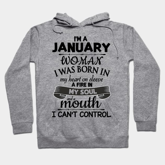 I'm A January Woman Happy Birthday To Me You Mommy Daughter Hoodie by Cowan79